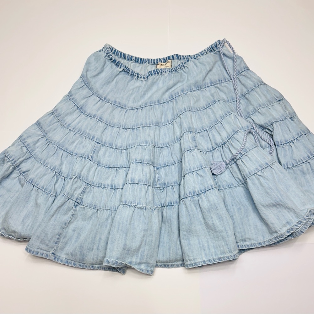 We The Free Light Blue Skirt